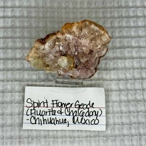 Spirit Flower Geode • Fluorite & Chalcedony • Chihuahua Mexico Specimen